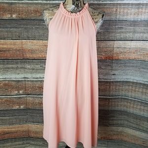 Light peach colored swing dress